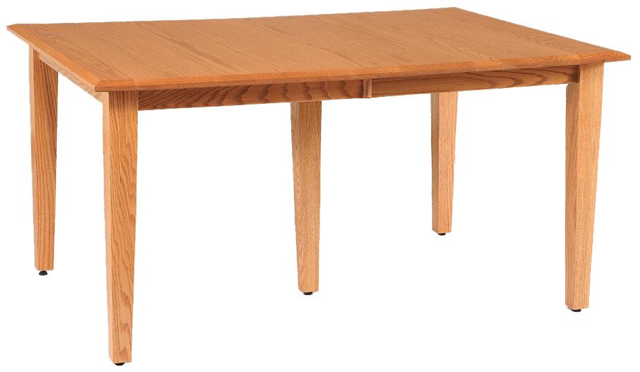 Daniel's Amish Premium Leg Tables 21-5102+81-5130 36" x 48" Rectangle Table Top w/ Two 12 ...